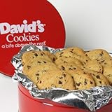 David's Cookies Sugar Free Chocolate Chip Fresh Baked Cookies 2 lb Tin