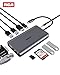 RCA USB C Hub, 11 in 1 USB C Adapter with 4K HDMI, 1080P VGA, Gigabit Ethernet, USB C PD Power Delivery, USB 3.0, USB 2.0, SD&TF Card Reader, Audio Jack for MacBook Pro and Other Type C Devices