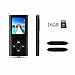 RHDTShop MP3 MP4 Player with a 16 GB Micro SD card, Support UP to 32GB TF Card, Portable Digital Music Player/Video/Media Player/FM Radio/E-Book Reader, Ultra Slim 1.7” LCD Screen, Black