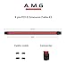 Antec Sleeved Cable - Power Supply Cable Extension Kit with Extra-Sleeved 24 PIN 8PIN 6PIN 4+4 PIN with Combs- Red (11.8inch/30cm)