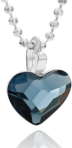 Butterfly Enfant Fille Argent Collier Sterling Swarovski Elements Originaux Coeur Bleu Longueur Reglable Sacs En Satin Bijoux Cadeau Enfants Amazon Fr Bijoux