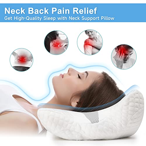 VANLON Cervical Pillow for Neck and Shoulder Pain, Neck Pillows for Pain Relief Sleeping, Side