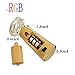 JOJOO 4Pcs Color Changing RGB Wine Bottle Cork Copper Lights - 32inch/ 80cm 15 LED Wire String Lights for Bottle DIY, Party, Decor, Christmas, Halloween, Wedding or Mood Lights LT015C4