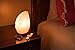 Natural Himalayan Salt Lamp on Solid Neem Wood Base | Romantic Leaf Shape | Dual Voltage (AC 230V/110V), UL Listed, 6' Cord & Dimmer Switch, a Great Gift, 6.2 lbs (Pink)