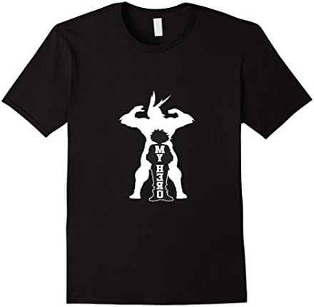 Mens My Hero T Shirt Large Black