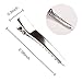 80 Pack 2.36 inches Metal Alligator Hair Clips, Silver Metal Alligator Hair Pins for Hair Care, Arts & Crafts Projects, Dry Hanging Clothing, Office Paper Document Organization
