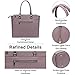 BAIMAY Laptop Bag for Women 15 15.6 Inch Work Tote Bag Office Handbag Business Briefcase Multi Pockets Laptop Shoulder Bag with Exquisite Pendant for Work School Travel