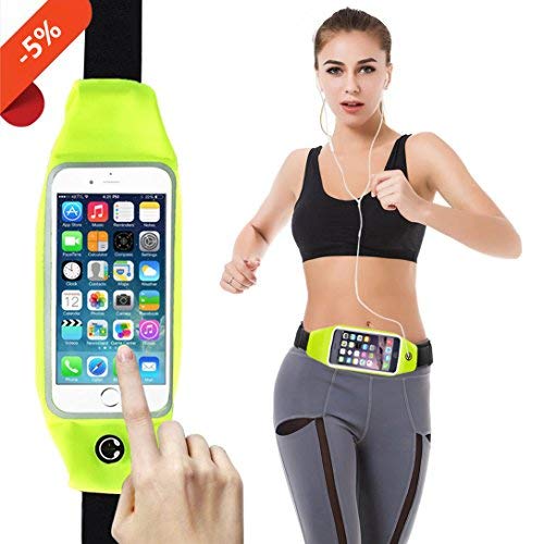 Scrood Running Belt Waist Pack, for All Phone,Touch Waterproof for Running