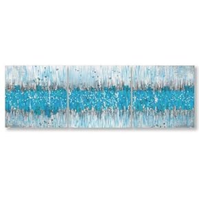 Wall26-3 Panel Canvas Wall Art- Colorful Abstract Art -Giclee Painting Wall Bedroom Living Room Home Decoration - 12"x12"x3 Panels