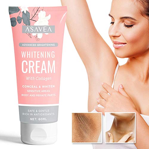 Lightening Cream, Underarm Whitening Cream Effective for Armpit, Knees, Elbows, Sensitive & Private Areas, Whitens, Nourishes, Repairs & Restores Skin