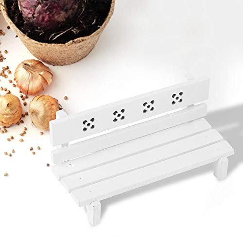 1/12 Skala Puppenhaus Holz Parkbank Simulation Miniatur Möbel Stuhl Park Sitz Mini Puppenhäuser Landschaft Kunst DIY… – Bild 7