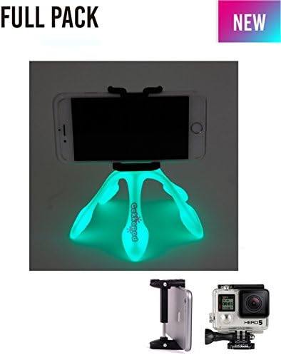 The New Gekkopod With GoPro Adapter And Cellphone Holder (Glow in the dark)