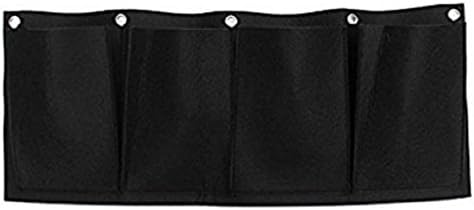 Salable Mart 4 Pockets 400g/m2 Vertical Garden Planter Wall-mounted Home Gardening Flower Planting Bags Living Indoor Wall Planter30100cm