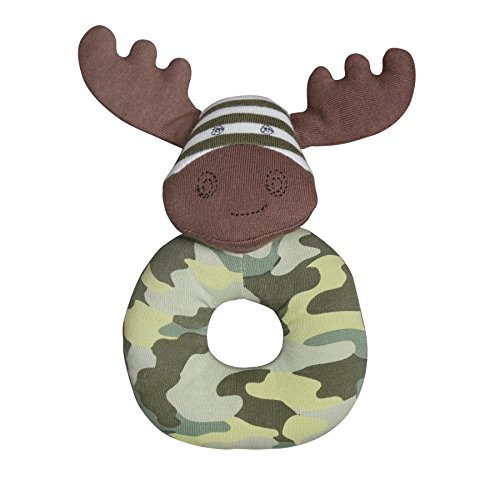 Organic Farm Buddies Teething Rattle - Marshall Moose