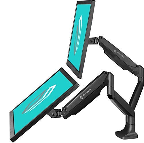 ONKRON Dual Monitor Desk Mount Stand 23 to 32-inch LED LCD Monitors up to 19.8 lbs G200 Black