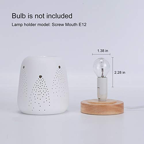 Ceramic Electric Candle Warmer Firework Essential Oil Warmer Decoration for Home Office - Thumbnail 6