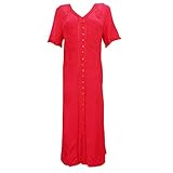 Womens Maxi Dress Red Embroidered Boho Hippie Bohemian Beach Sundresses XXL