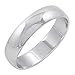 Men's 10K White Gold 5mm Classic Fit Plain Wedding Band (Available Ring Sizes 8-12 1/2) Size 10.5