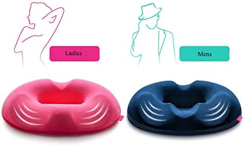 Povinmos Seat Cushion for Office Chair, Memory Foam Seat Cushion Pillow, Bamboo Charcoal Infused Ventilated Coccyx Orthopedic for Pregnancy, Car, Home, Back Support and Shaping Sexy Buttocks