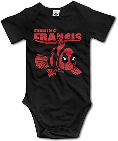Infant Baby Dead Finding Francis Cute Funny Babysuit Onesie Black 18 Months