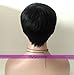MyNiceHair- 100% Pure Human Hair Bob Short Wigs for Black Women, Can be Washed and Curled
