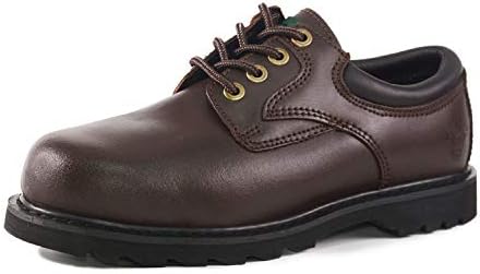 TauLene Mens Safety Work Shoes Steel Toe Industrial&Construction Shoe Oil Slip Resistant Puncture Proof
