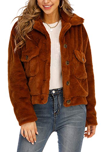 fluffy zip up winter coat