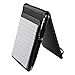 PLENTY Deluxe Leather Pocket Notebook Cover Jotter Organizer Memo Pad Holder with Calculator, 50 Pages Note Paper, Pen and Business Card Slot