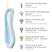 Electric Nail File Drill for Baby No Sharp Claws Hurt, 6 in 1 Safety Cutter Trimmer Clipper for Toes and Fingers (Blue)