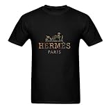ZIYANG Men's Hermes Graphic Printed T Shirt M Black