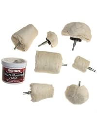 Anytime Tools 7 pc, KIT DE PULIDOR CON cartucho MOTHERS y pulido de aluminio