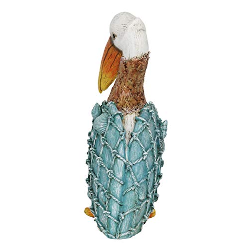 Exhart Seashell Pelican Garden Statue Outdoor Pelican Décor w/Weather