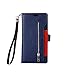 SUPZY Galaxy Note 8 Case, Leather [9 Card Slots] [Photo & Wallet Pocket] Multi-Function Premium PU Leather Magnetic Flip Shockproof Zipper Wallet Case Cover for Samsung Galaxy Note 8 (Navy Blue)