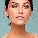 3 Pairs Big Hoop Earrings, 60mm Stainless Steel Hoop Earrings in Gold Plated Rose Gold Plated Silver for Women Girls (60mm)