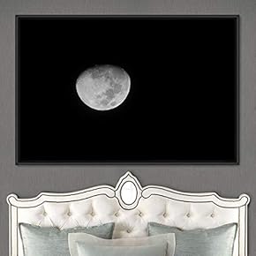 signwin Framed Canvas Wall Art Lunar Eclipse Aerial...