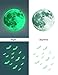 Luminous Sticker, Proboths Creative Halloween Luminous Sticker Glow in Dark Removable Home Wall Decal Moon&Bats