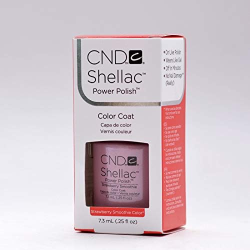 Hot New Color C N D Shellac UV LED Gel Nail Polish (Strawberry Smoothie)