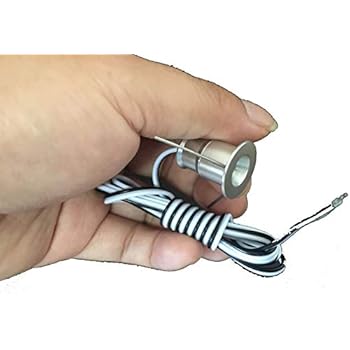 3pcs/Lots Recessed Installation DC12v 0.5W Mini LED Puck/Cabinet Light,Mini LED Spotlight(Non Power) (Warm White)