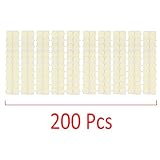 Pack of 200 pcs Candle Wick Stickers - Kare & Kind retail packaging (200 pcs, white)