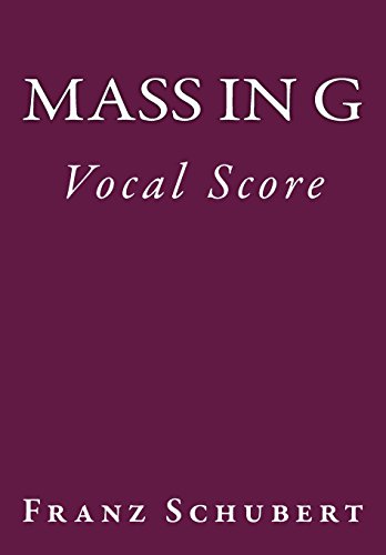 Mass in G: Vocal Score