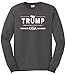 Cybertela Men's Trump Make America Great Again USA MAGA Long Sleeve T-Shirt