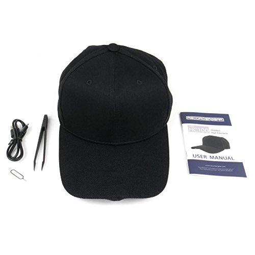 RecorderGear HC100 HD 1080P Hidden Spy Camera Hat/Surveillance Body