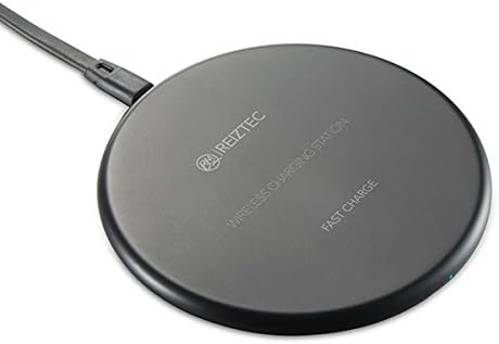 Wireless Charger Pad, 7.5W Fast Wireless Charger for iPhone X 8 8 plus, 10W Fast Wireless Charger for Galaxy S9 S8 S7 S6 Edge Plus Note 8, and other Qi-enabled devices, no AC Adapter (black)