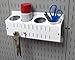 Wall Control Pegboard Spray Can Holder Bracket and Aerosol Can Organizer Pegboard and Slotted Tool Board - White