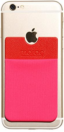 [Red] Smart Muiti Pocket Pouch Brand New 3M Removable Tape Adhesive Card Pocket Case for all iPhone 4S,5S,6,6Plus,iPod Touch, Galaxy S4,S5,Note2,3,4,LG Optimus G,G2,G3, NEXUS 4,5,Xperia Z1,Z2,Z3