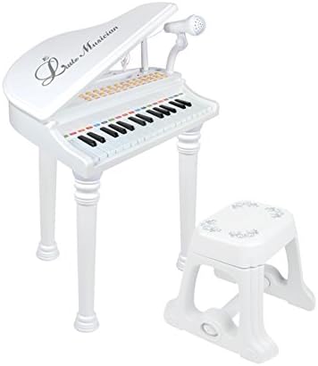 Amazon Baoli ピアノおもちゃ P 31ミニピアノ グランドピアノ ホワイト ピアノ 鍵盤楽器 おもちゃ