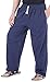 CandyHusky Mens Cotton Loose Joggers Casual Lounge Pajama Gym Workout Yoga Pants (Dark Blue)