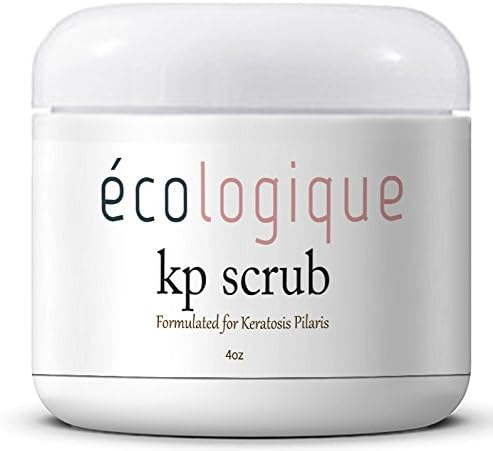 Ecologique KP Scrub- Reduces KP Red Bumps, Salicylic And Glycolic Acids For Maximum Exfoliation, Keratosis Pilaris Scrub