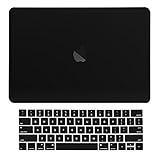 TOP CASE - Rubberized Matte Hard Case Cover + Matching Color Keyboard Cover Compatible with MacBook Pro 15