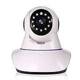 WiFi IP Security Camera,Wireless Baby Monitor,Pet Camera w/ 2 Way Audio Talkback Pan Tilt Night Version Motion Detection,720P HD Video ONVIF P2P Webcam for Indoor Home Office,w/ Smart Phone and PC APP